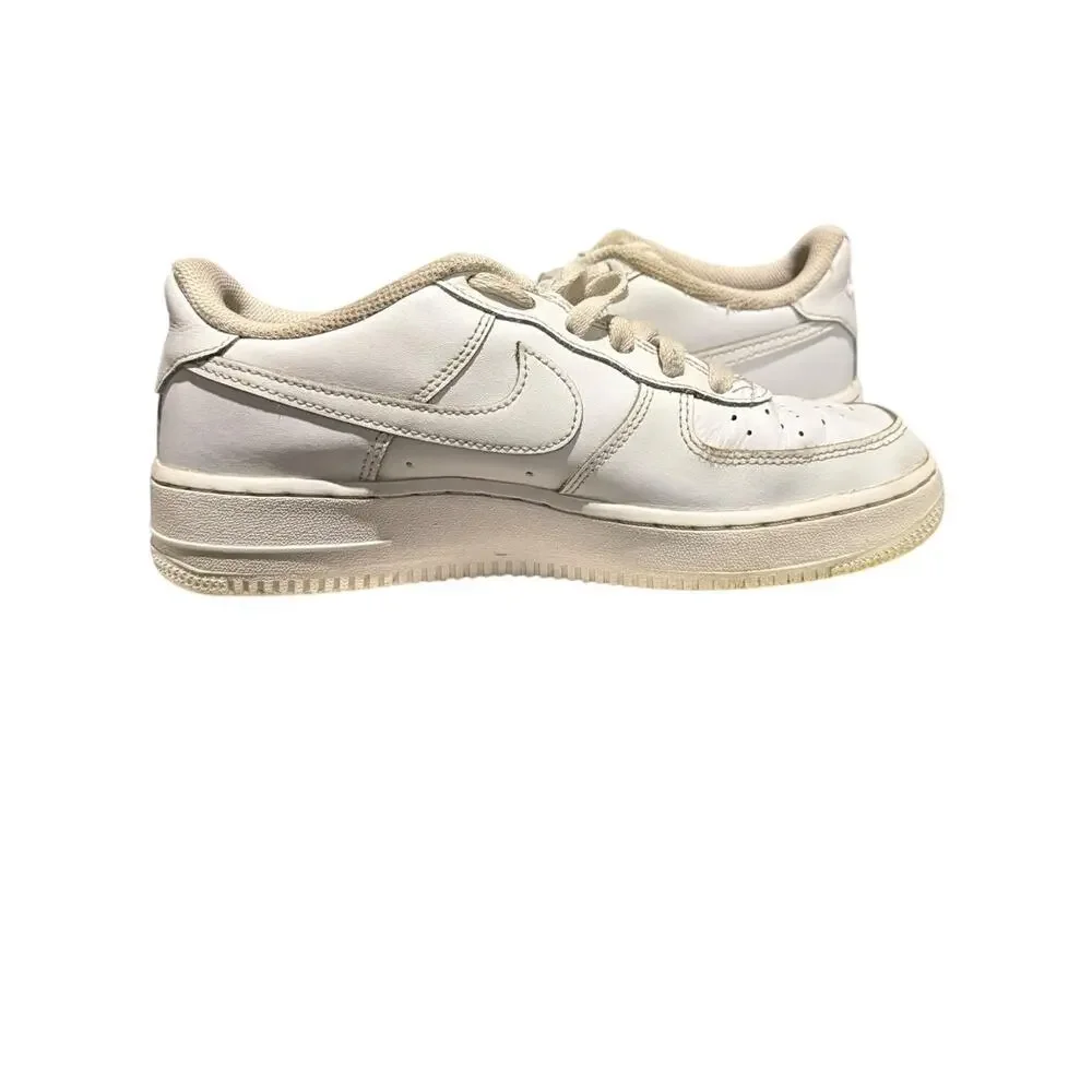 Nike Air Force 1 LE Sneaker Shoes Youth 6 Y Lace Up Leather White DH2920-111